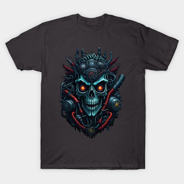 Cyborg Heads S02 D42 T-Shirt by Houerd